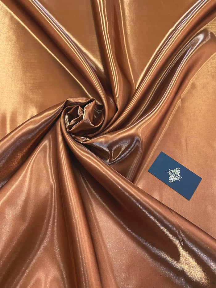 Champagne-gold liquid satin