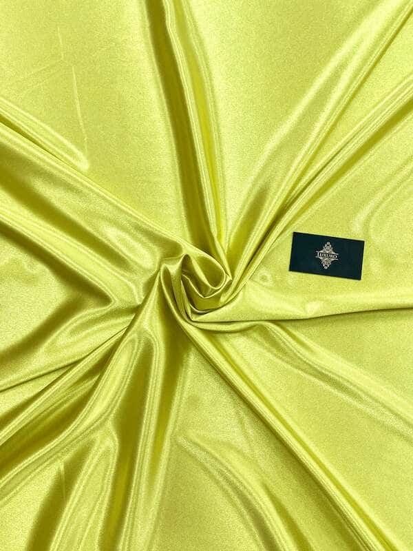 Lime metallic taffeta