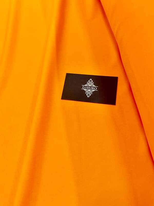 Bright orange triple voile