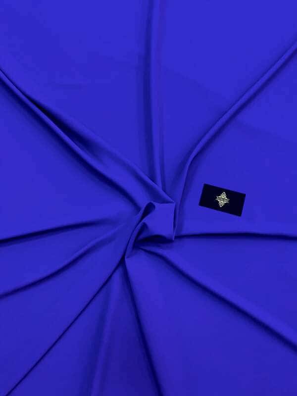 Royal blue triple voile